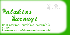 malakias muranyi business card